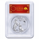 1 Ounce Silver Australia - Year of the Rabbit - 2023 PCGS...