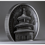 5 Ounce Silver  Cook Islands 2023 Antique Finish - TEMPLE...