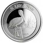 2019 St. Kitts & Nevis 1 oz Silver Pelican (2) BU